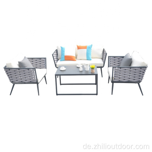 Moderne Gartenmöbel Aluminiumgarten-Sofa-Set